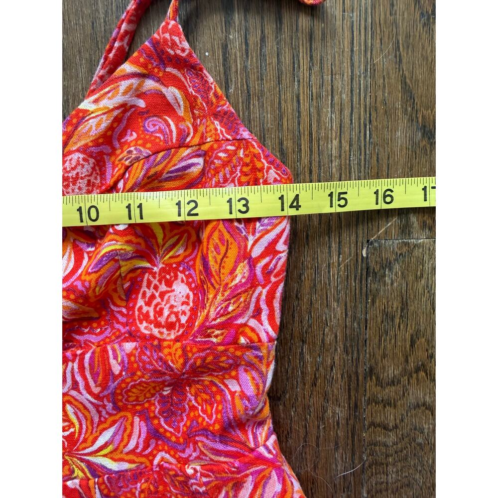 Jason Wu Red Linen Blend Floral Dress with Pockets Size XS NWT - Picture 11 of 16